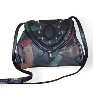 90s Leather Patchwork bag